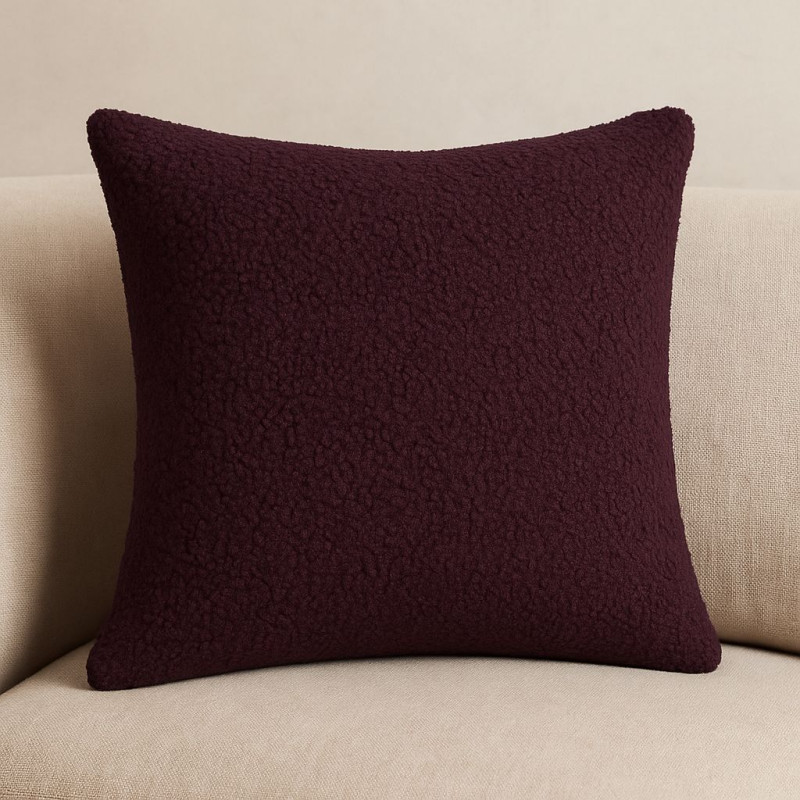 Curly Fleece AUBERGINE Eggplant